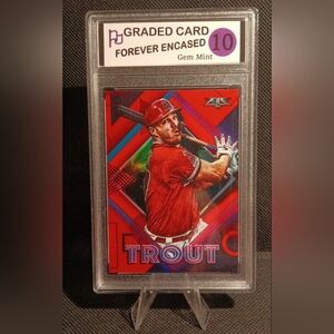 2020 Topps Fire Red Flame Parallel Card of Mike Trout  - Angels -  RARE